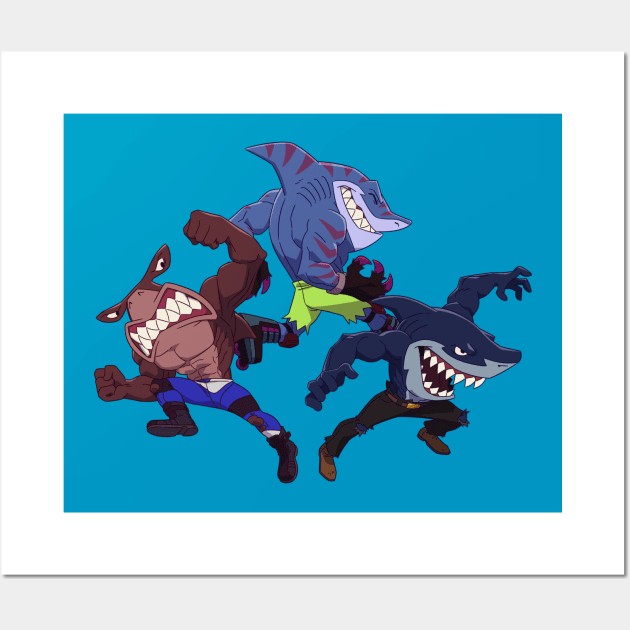 An jawsome team! Wall Art by AistarsTeeStore